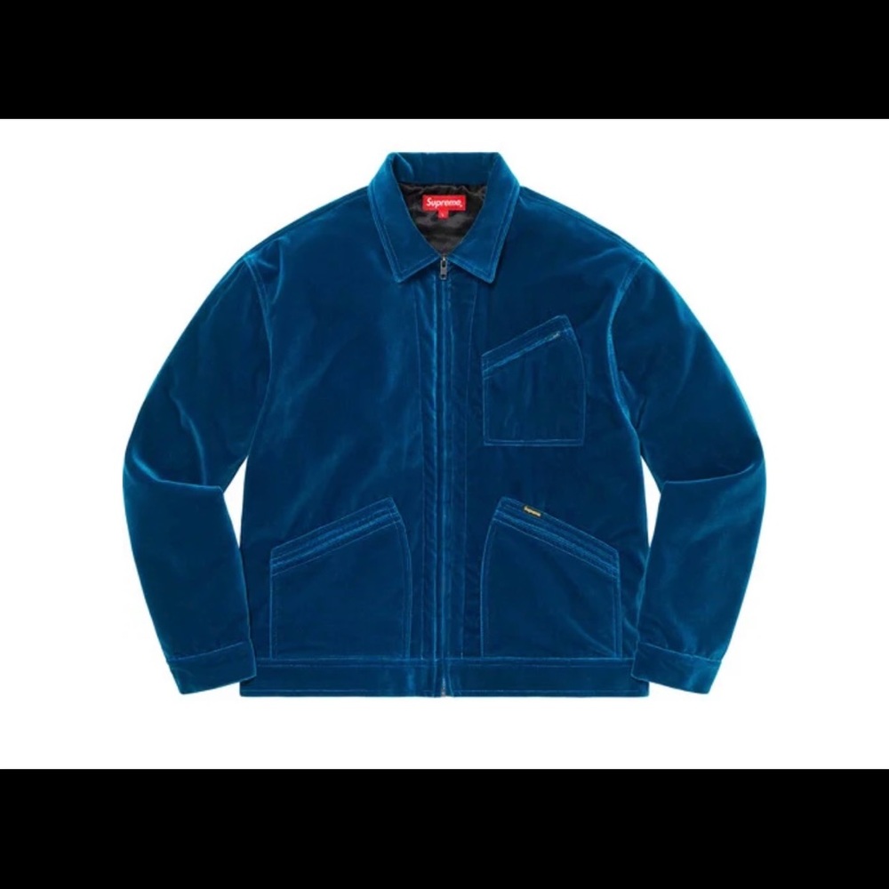 Supreme Velvet Teal work jacket